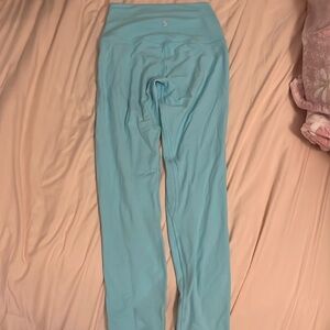 Lululemon align HR leggings 25” cyan blue size 4